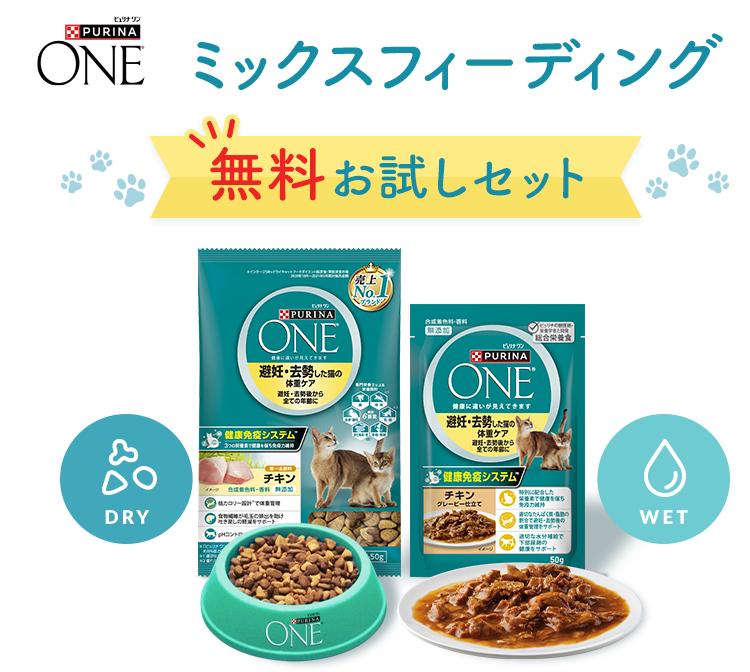 PURINA ONE ミックスフィーディング 無料お試しセット