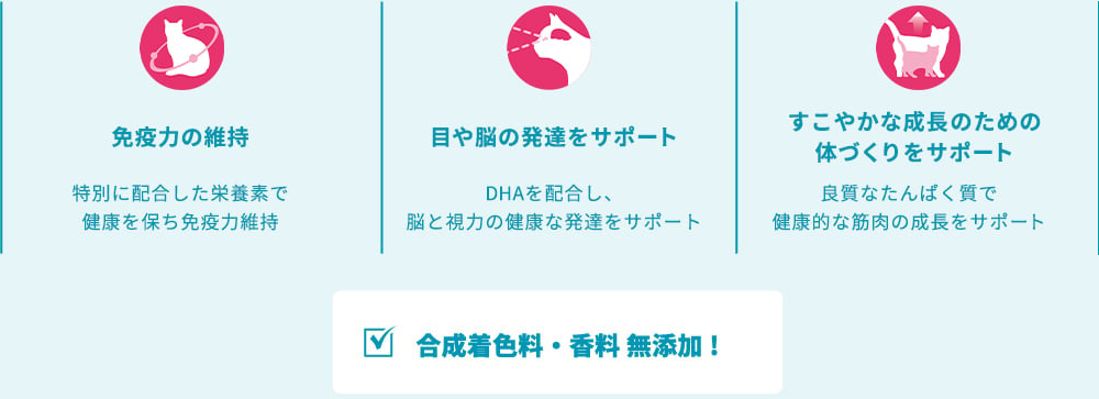ウェットフード 「ピュリナ ワン パウチ」1歳までの子ねこ用/妊娠・授乳期の母猫用(チキン)  ミックスフィーディングは猫の健康を支える毎日の食事。愛猫の健康を考えるなら、合成着色料・香料無添加の総合栄養食「ピュリナ ワン パウチ」！
