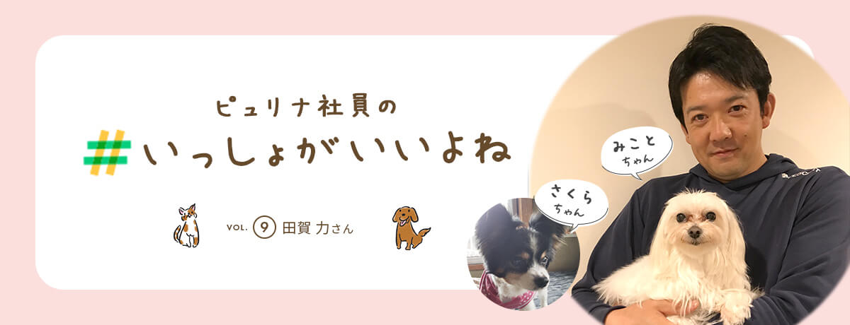 ピュリナ社員の #いっしょがいいよね　vol.9 田賀 力さん